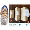 Santa Face Carving Stencil with Eye Stencils