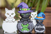 Cat in Cauldron Stencil Set