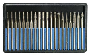 20 PIECE 3/32 DIAMOND BIT SET