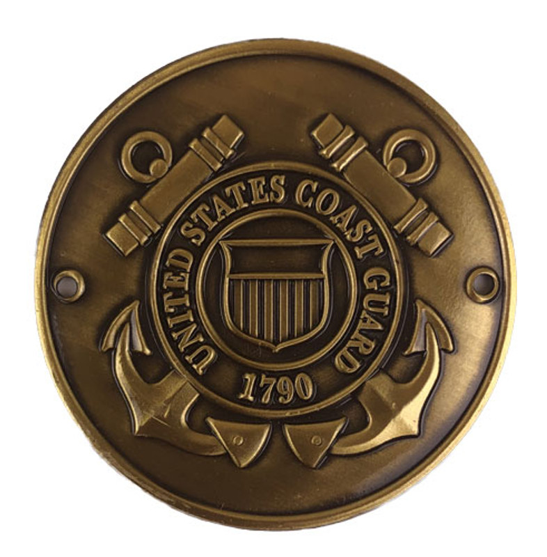 Coast Guard Brass Medallion - TreelineUSA