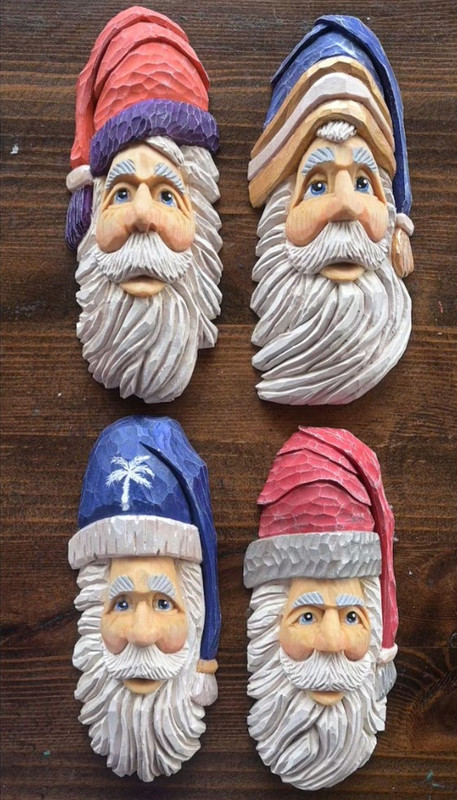 santa face stencils