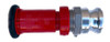 Lake pump firehose nozzle for 1.5" discharge hose