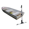 Aquatic Mower -- electric battery powered lake and pond weed cutting machine that mounts to the back of your boat. A "lawn mower" for your shoreline.
