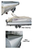 Pontoon & Dock Aluminum Cleaner & Protective Clear-Coat Kit Before & After