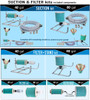 Lake Pump Filter & Suction Kits | Filter, stand, Intake hose, check valve, fittings