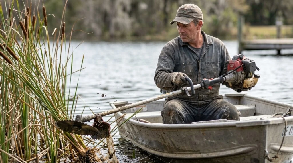 Tame Cattails with an Aquatic Vegetation Groomer