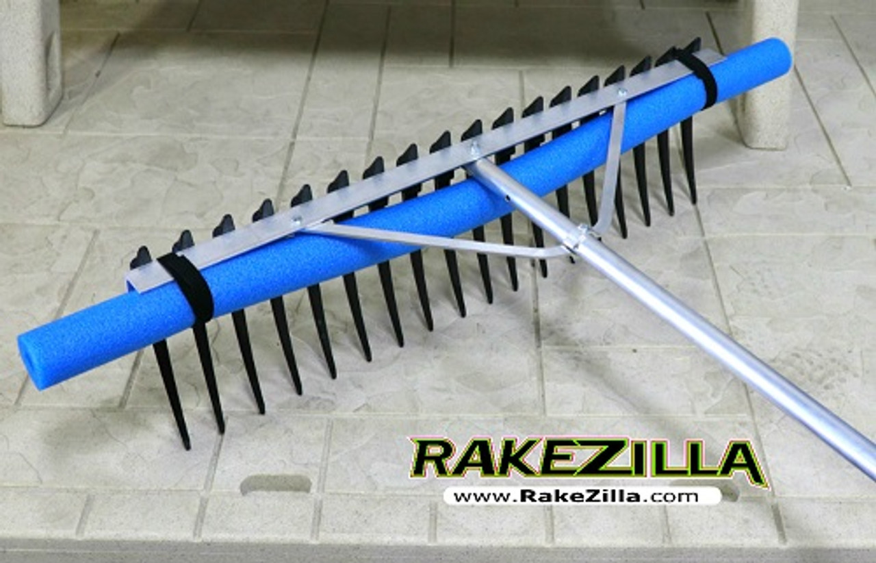 Rake Zilla Lake Rake For Weeds Large Beach Rake with Long Tines