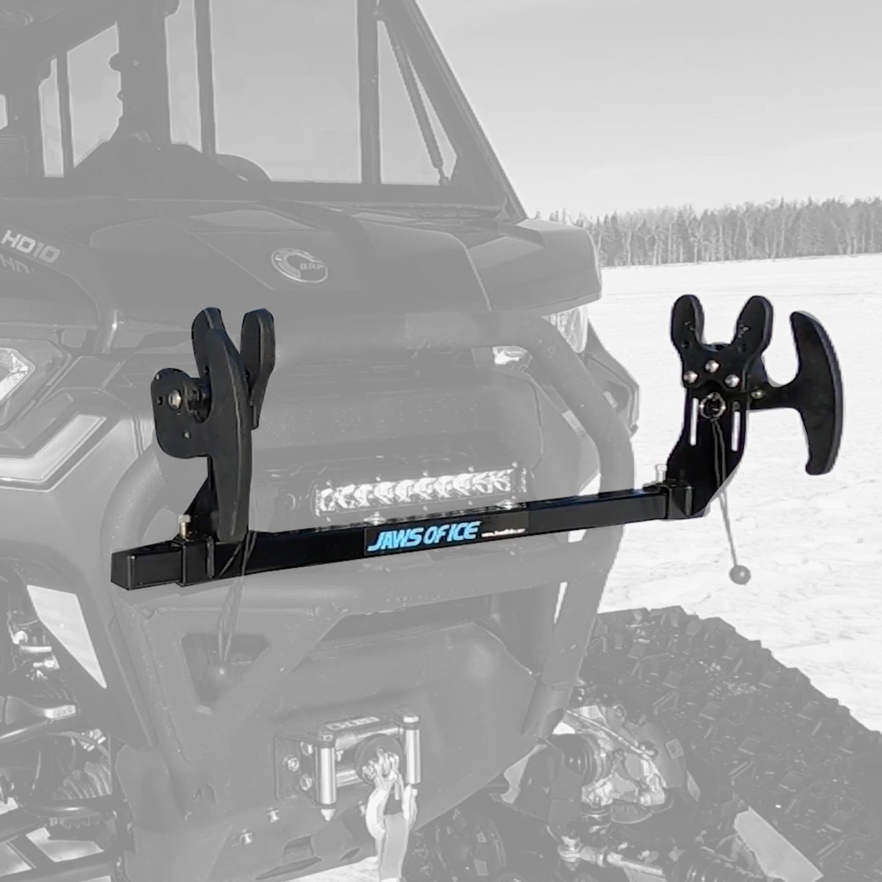 Jaws of Ice | Ice Auger Mount for ATV - UTV - Snowmobile