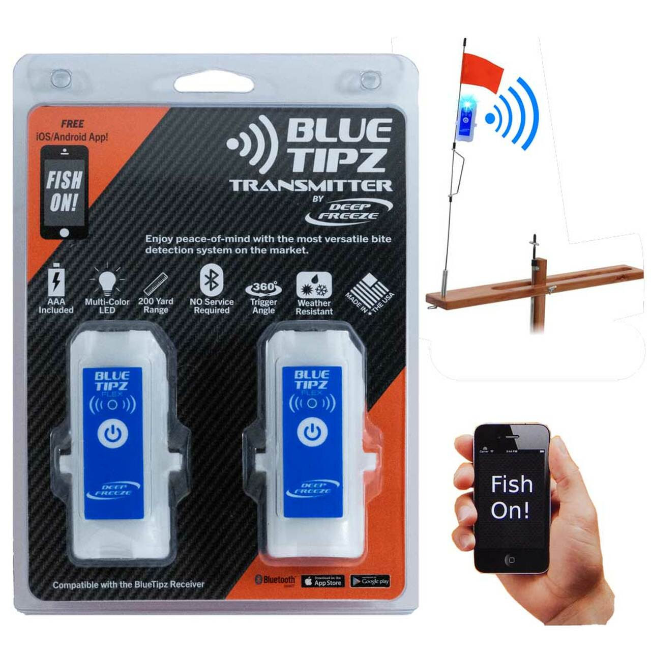 Blue Tipz MAX 22 Transmitter Bluetooth Strike Alert for tip-ups