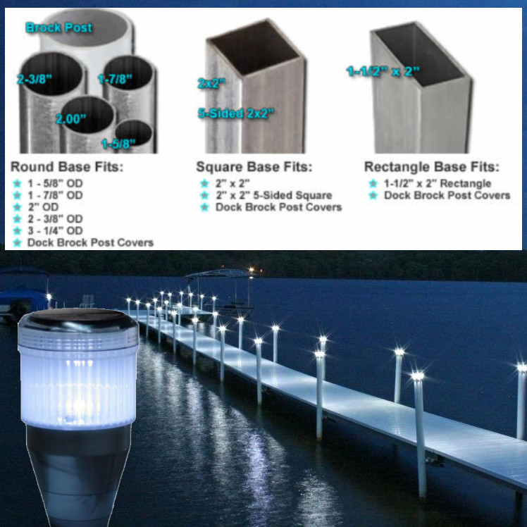 Solar Dock Lights | 2 pack | The Weeders Digest
