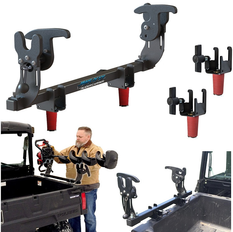 Ice Auger Mount for ATV, UTV, Snowmobile Jaws of Ice
