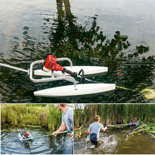 AVG aquatic vegetation cattail lily pad reed cutter mower