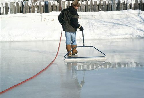 Ice Rink Groomer | 52 inch &  32 inch Skating Rink Resurfacer | Mini Zamboni