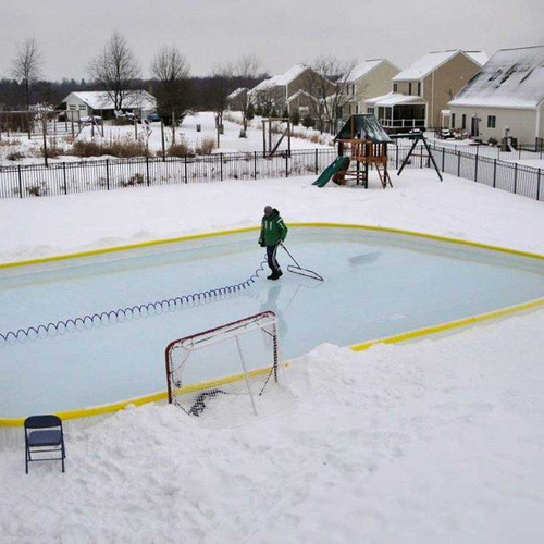 Ice Rink Groomer | 52 inch &  32 inch Skating Rink Resurfacer | Mini Zamboni