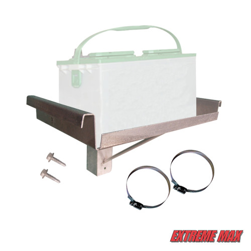 Post-Mount Single Battery Tray for Boat Lift