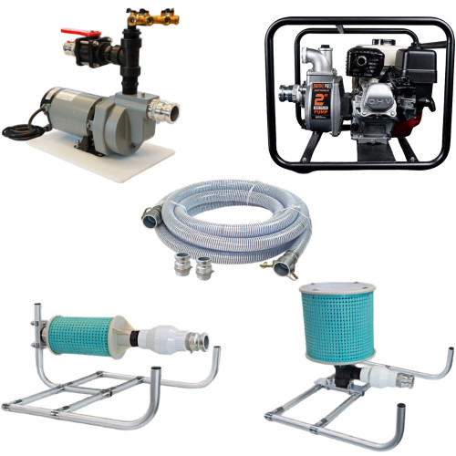 Lake irrigation pump package for lawn and garden watering from Weeders Digest