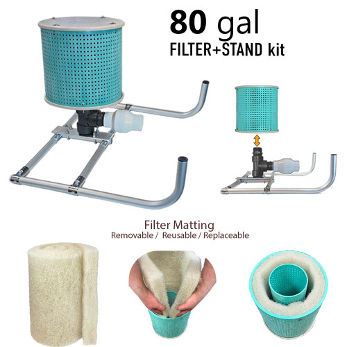 Lake Pump Filter & Suction Kits | Filter, stand, Intake hose, check valve, fittings