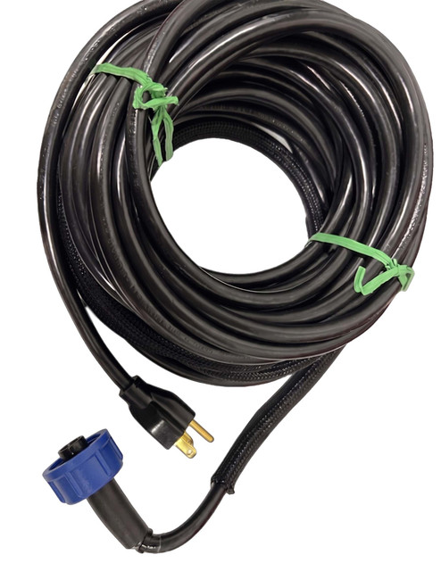 25' Power Cord, Blue Nut 120v no Flex Sleeve