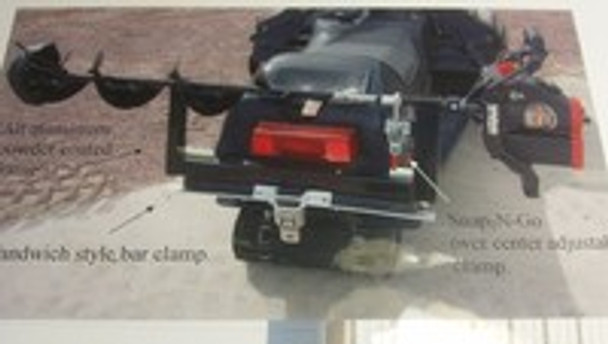 Ice Auger Carrier for snowmobile -  jiffy, eskimo, nils master strikemaster