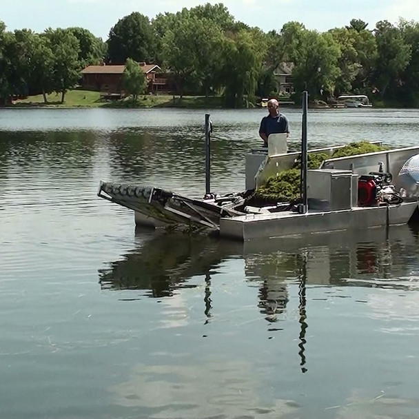 Eco-Harvester Lake Weed Processing