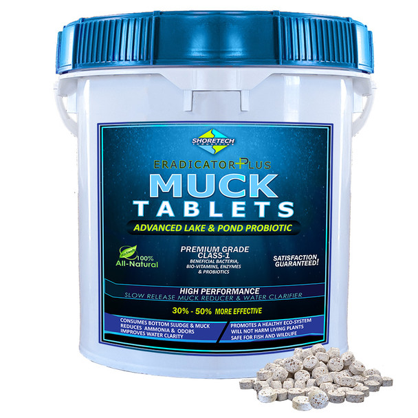 Muck Remover Tablets for lake sludge removal