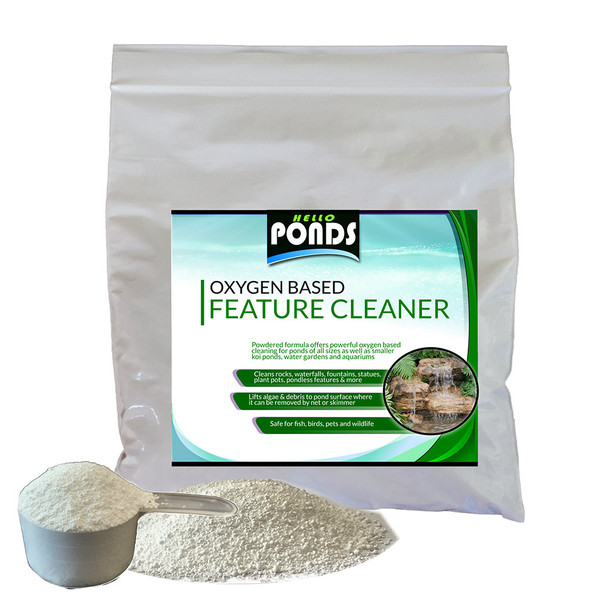 Oxygen Based Pond Rock and Feature Algae Remover Cleaner Powder