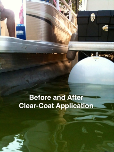 Pontoon & Dock Aluminum Cleaner & Protective Clear-Coat Kit In The Water