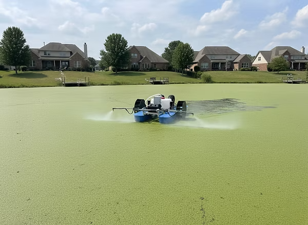 WaterSerpent- Remote Controlled Battery Powered Aquatic Herbicide Sprayer