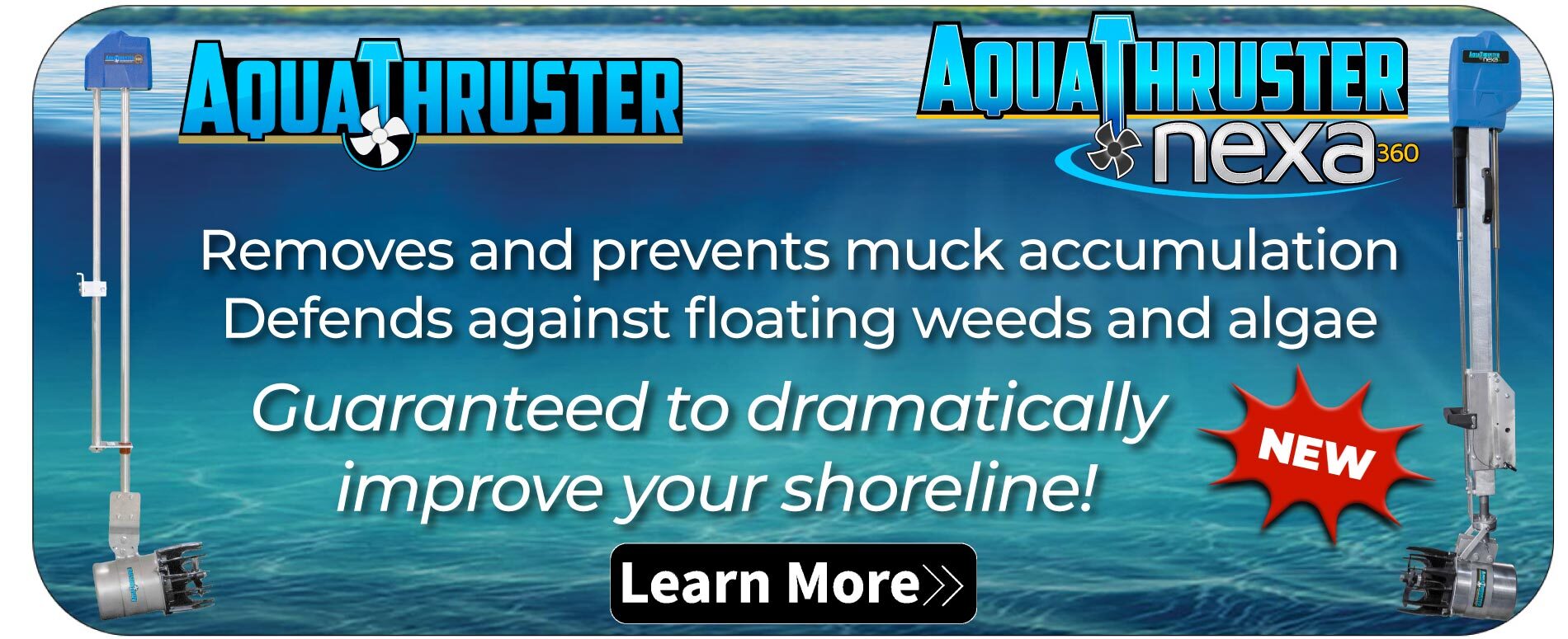 AquaThruster Lake and Weed Muck Remover