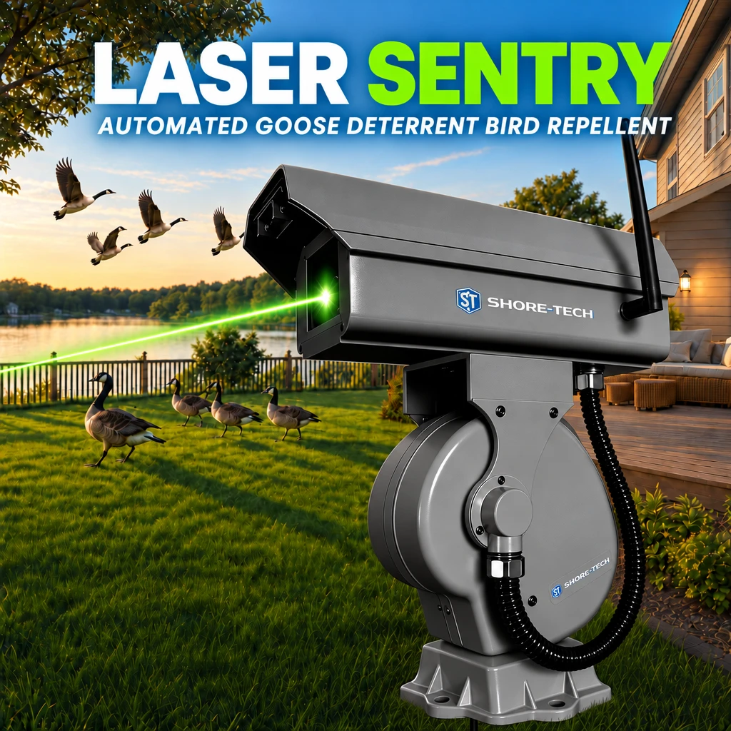 Laser Sentry automated green laser goose and bird deterrent