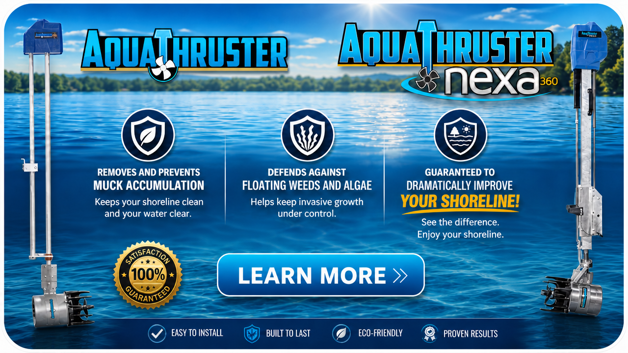 AquaThruster Lake and Weed Muck Remover