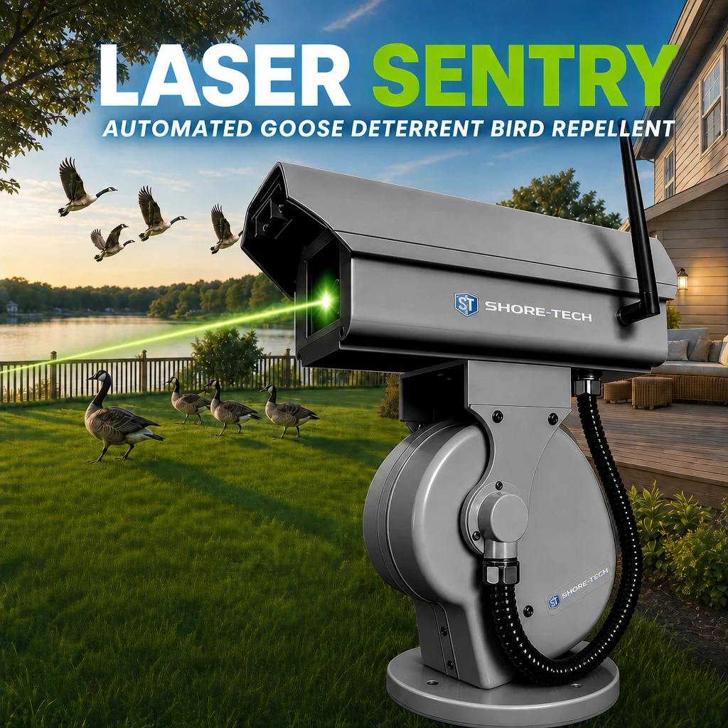 Laser Sentry automated green laser goose and bird deterrent
