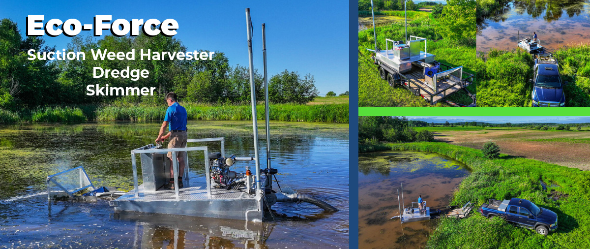 Eco-Force Suction Weed Harvester, Dredge and Skimmer