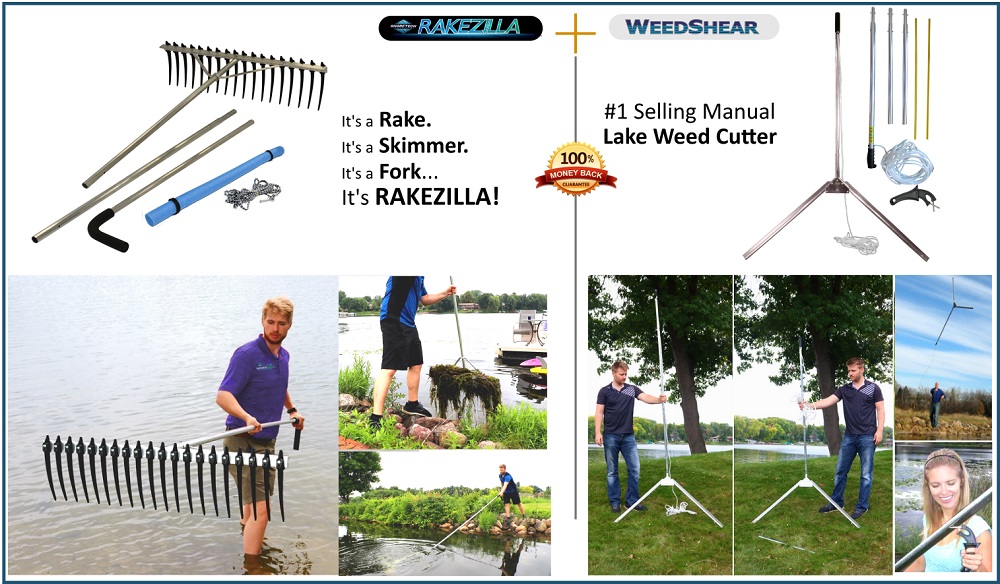 Lake Weed Cleanup Kit Weed Cutter Lake Rake Cleanup Fork