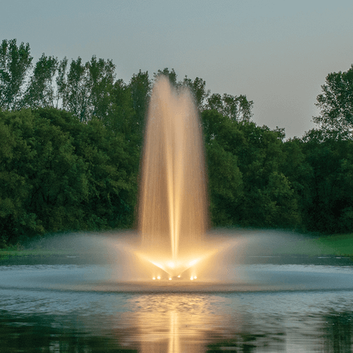 Elegant Pond Fountains with LED Lights | Kasco Floating Fountains