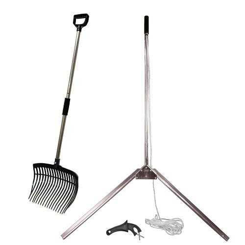 WeedShear lake weed cutter and pitch fork package