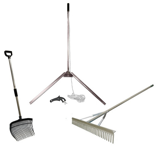 WeedShear cutter, lake rake and pitch fork combo pack