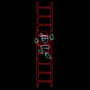 In this captivating photo, the holiday spirit soars to new heights with the 9' LED Rope Light Santa Climbing Ladder (3 Stage) Silhouette Motif Display. Against the backdrop of the night, Santa embarks on a whimsical journey, climbing a three-stage ladder with the help of vibrant LED rope lights.

With meticulous detail, the LED lights trace Santa's silhouette, highlighting his cheerful demeanor and the ladder's rungs. The display captures a magical moment frozen in time, as Santa's determined ascent exudes joy and the promise of holiday delights.

At 9 feet tall, this display commands attention and transforms any setting into a festive wonderland. Each stage of the ladder adds a layer of anticipation, drawing the viewer into the enchanting narrative of Santa's adventure.

The LED lights infuse the scene with a warm and inviting glow, casting a soft radiance that evokes a sense of comfort and celebration. The playful interaction of light and darkness accentuates the depth and charm of the display.

Whether indoors or outdoors, the Santa Climbing Ladder Motif becomes a focal point of festive decoration. Its imaginative design sparks conversation and delight, making it a perfect addition to gatherings and celebrations.

As twilight embraces the world, the LED lights come to life, painting a mesmerizing picture of Santa's journey. The display becomes a beacon of holiday wonder, inviting all to immerse themselves in the magic of the season.

Experience the joy and excitement of the holidays with the 9' LED Rope Light Santa Climbing Ladder (3 Stage) Silhouette Motif Display. A heartwarming representation of Santa's determination and the spirit of giving, it captures the essence of the season and invites us all to celebrate the magic of Christmas.