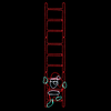 100MOL1503: Santa Climbing Ladder 9 Foot