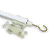 This photo showcases the 2 Wire Steady Burn Wire End With Hook, a versatile accessory for your steady burn wire lighting setup. The wire end is designed to provide a secure and convenient solution for connecting and terminating your 2-wire system. The built-in hook allows for easy installation and hanging, making it suitable for a variety of applications. With its durable construction and efficient performance, this wire end ensures a reliable and stable connection. Enhance the overall visual appeal of your space with the polished and professional look achieved by the 2 Wire Steady Burn Wire End With Hook. Enjoy the beautiful illumination and convenience of this wire end in your steady burn wire lighting display. White
