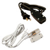 2 WIRE BLACK STEADY BURN POWER CORD - Color Options