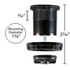 The photo showcases an E26/E27 Medium Base Socket with a threaded collar. This versatile socket is designed to fit medium-base bulbs with E26 or E27 bases, making it compatible with a wide range of lighting fixtures. The threaded collar provides a secure and adjustable connection, allowing for easy installation and customization. This durable and reliable socket is an essential component for any lighting project.