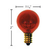 24V 5 WATT RED SPORTS ARENA GAME BULB - Pack (10 bulbs)