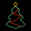 LED Christmas Tree with Star Window Display