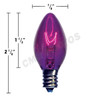 C7 5watt Transparent Purple