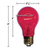 25 watt A19 Red