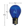 10 watt S11 Transparent Blue