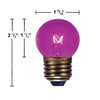 7 watt G12.5 Transparent Pink