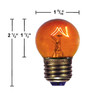 7 watt G12.5 Transparent Amber