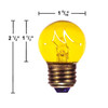 7 watt G12.5 Transparent Yellow